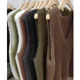 Vネック起毛フェザーニットベストふわふわ | SUNSHINE CLOSET | 詳細画像13 