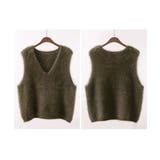 Vネック起毛フェザーニットベストふわふわ | SUNSHINE CLOSET | 詳細画像14 