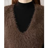 Vネック起毛フェザーニットベストふわふわ | SUNSHINE CLOSET | 詳細画像17 