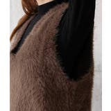 Vネック起毛フェザーニットベストふわふわ | SUNSHINE CLOSET | 詳細画像19 