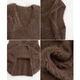 Vネック起毛フェザーニットベストふわふわ | SUNSHINE CLOSET | 詳細画像23 