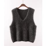 Vネック起毛フェザーニットベストふわふわ | SUNSHINE CLOSET | 詳細画像26 