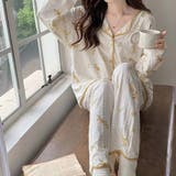 韓国パジャマ レディース 部屋着薄手長袖 | ANGELCLOSET | 詳細画像1