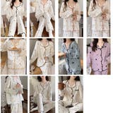 韓国パジャマ レディース 部屋着薄手長袖 | ANGELCLOSET | 詳細画像2