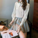 ダブル襟 シフォンブラウスレディース長袖 | ANGELCLOSET | 詳細画像10