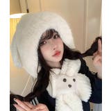 マフラー帽子うさぎ耳 ファー帽子ボア帽子 | ANGELCLOSET | 詳細画像3
