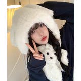マフラー帽子うさぎ耳 ファー帽子ボア帽子 | ANGELCLOSET | 詳細画像4