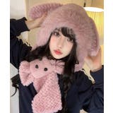 マフラー帽子うさぎ耳 ファー帽子ボア帽子 | ANGELCLOSET | 詳細画像9
