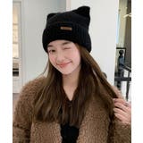 猫耳ビーニー リブニット帽子 レディース | SUNSHINE CLOSET | 詳細画像4 