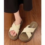 厚底サンダル レディース クロスサンダル | ANGELCLOSET | 詳細画像1