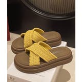 厚底サンダル レディース クロスサンダル | ANGELCLOSET | 詳細画像16