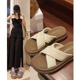 厚底サンダル レディース クロスサンダル | ANGELCLOSET | 詳細画像4