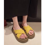 厚底サンダル レディース クロスサンダル | ANGELCLOSET | 詳細画像7