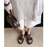 ヴィンテージ風 柔らかフラットグルカミュール軽量 オープントゥコンフォートシュー… | SUNSHINE CLOSET | 詳細画像17