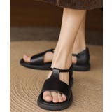 ヴィンテージ風 柔らかフラットグルカミュール軽量 オープントゥコンフォートシュー… | SUNSHINE CLOSET | 詳細画像3
