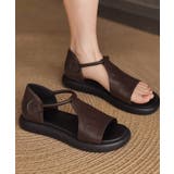ヴィンテージ風 柔らかフラットグルカミュール軽量 オープントゥコンフォートシュー… | SUNSHINE CLOSET | 詳細画像8