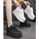 歩きやすいレースアップシューズ美脚 履きやすいローカットスニーカー快適 通勤通学… | SUNSHINE CLOSET | 詳細画像1