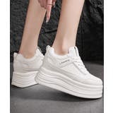 歩きやすいレースアップシューズ美脚 履きやすいローカットスニーカー快適 通勤通学… | SUNSHINE CLOSET | 詳細画像3