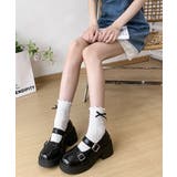 クラシカルストラップローファー バレエコアガーリーシューズ量産型 韓国風美脚見え… | SUNSHINE CLOSET | 詳細画像12 
