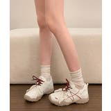 ボリュームソールスニーカー 歩きやすいスタイルアップシューズ 軽量ダッドスニーカ… | SUNSHINE CLOSET | 詳細画像15