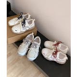 ボリュームソールスニーカー 歩きやすいスタイルアップシューズ 軽量ダッドスニーカ… | SUNSHINE CLOSET | 詳細画像18