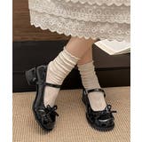 レディースチャンキーヒールバレエコアシューズ ストラップローファ韓国風 メアリー… | SUNSHINE CLOSET | 詳細画像12