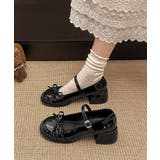 レディースチャンキーヒールバレエコアシューズ ストラップローファ韓国風 メアリー… | SUNSHINE CLOSET | 詳細画像13