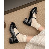 レディースチャンキーヒールバレエコアシューズ ストラップローファ韓国風 メアリー… | SUNSHINE CLOSET | 詳細画像15