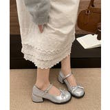 レディースチャンキーヒールバレエコアシューズ ストラップローファ韓国風 メアリー… | SUNSHINE CLOSET | 詳細画像18