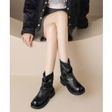 ヴィンテージ風カバーブーツレディース ドレープブーツ歩きやすい冬靴 アンクルブー… | SUNSHINE CLOSET | 詳細画像11
