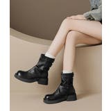 ヴィンテージ風カバーブーツレディース ドレープブーツ歩きやすい冬靴 アンクルブー… | SUNSHINE CLOSET | 詳細画像13