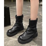ヴィンテージ風カバーブーツレディース ドレープブーツ歩きやすい冬靴 アンクルブー… | SUNSHINE CLOSET | 詳細画像22
