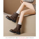 ヴィンテージ風カバーブーツレディース ドレープブーツ歩きやすい冬靴 アンクルブー… | SUNSHINE CLOSET | 詳細画像6