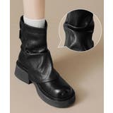 ヴィンテージ風カバーブーツレディース ドレープブーツ歩きやすい冬靴 アンクルブー… | SUNSHINE CLOSET | 詳細画像9