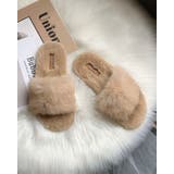 ベージュ | フラットサンダル ファー スリッパ | SUNSHINE CLOSET