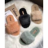 フラットサンダル ファー スリッパ | SUNSHINE CLOSET | 詳細画像2