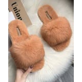 オレンジ | フラットサンダル ファー スリッパ | SUNSHINE CLOSET