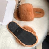 フラットサンダル ファー スリッパ | SUNSHINE CLOSET | 詳細画像12
