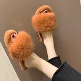 フラットサンダル ファー スリッパ | SUNSHINE CLOSET | 詳細画像6