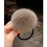 レディースふわふわ可愛い髪飾りモコモコボリュームファーポニー 秋冬トレンド ワン… | SUNSHINE CLOSET | 詳細画像22 