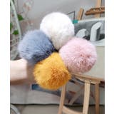 レディースふわふわ可愛い髪飾りモコモコボリュームファーポニー 秋冬トレンド ワン… | SUNSHINE CLOSET | 詳細画像6 
