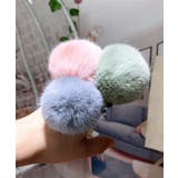 レディースふわふわ可愛い髪飾りモコモコボリュームファーポニー 秋冬トレンド ワン… | SUNSHINE CLOSET | 詳細画像7 
