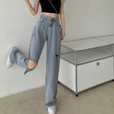 ダメージ デニムパンツ レディース着やせ | SUNSHINE CLOSET | 詳細画像11 