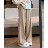 サイドフリンジ リブニットパンツ 暖かい | SUNSHINE CLOSET | 詳細画像2 