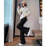 サイドフリンジ リブニットパンツ 暖かい | SUNSHINE CLOSET | 詳細画像7 