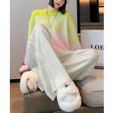 サイドフリンジ リブニットパンツ 暖かい | SUNSHINE CLOSET | 詳細画像9 