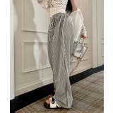 ストライプセミワイドパンツ ハイウエスト | SUNSHINE CLOSET | 詳細画像15 