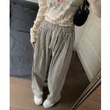 ストライプセミワイドパンツ ハイウエスト | SUNSHINE CLOSET | 詳細画像17 