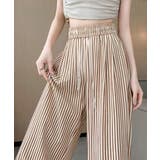 ストライプセミワイドパンツ ハイウエスト | SUNSHINE CLOSET | 詳細画像8 