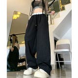 カジュアルイージーパンツ レディース レトロ風ストレートパンツ | SUNSHINE CLOSET | 詳細画像12 